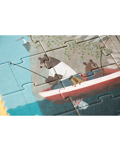 Londji Puzzle Game - Tea by the Sea - 100 Pieces - Recycled Cardboard Puzzles