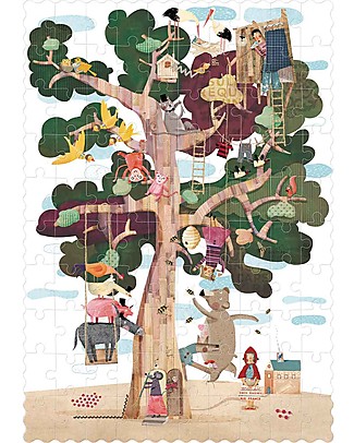 Londji Reversible Pocket Puzzle - My Tree - 100 pieces Puzzles