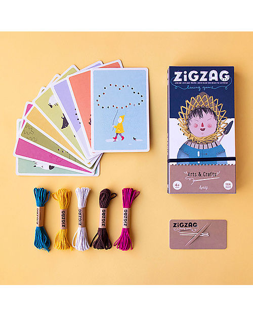 Londji Zig Zag Game - Learn to Sew by Playing! - Recycled Cardboard Creative Toys