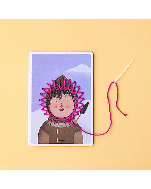 Londji Zig Zag Game - Learn to Sew by Playing! - Recycled Cardboard Creative Toys