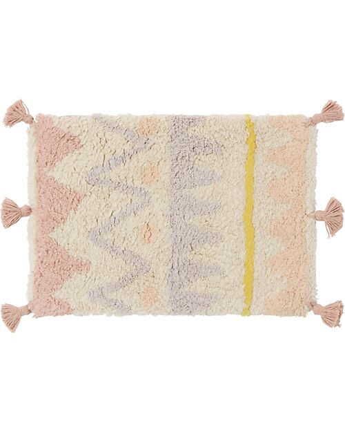 Lorena Canals Ammi Set - Cradle/Rug/Basket/Pouf - 100% Recycled Material - Mini Lorena Collection - 22 x 32 x 16 cm Dolls