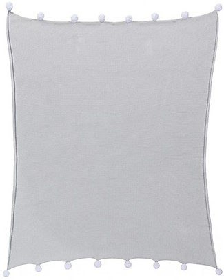 Lorena Canals Baby Blanket Bubbly, Light Grey - 100% Cotton (100 x 120 cm) Muslin Swaddle