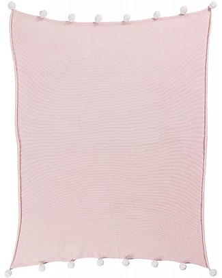 Lorena Canals Baby Blanket Bubbly, Soft Pink - 100% Cotton (100 x 120 cm) Blankets