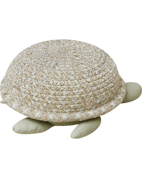 Lorena Canals Baby Storage Basket - Turtle - Olive Green - Cotton - Sea Wonders Collection - 22 x 25 x 10 cm Storage organisers