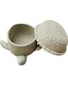 Lorena Canals Baby Storage Basket - Turtle - Olive Green - Cotton - Sea Wonders Collection - 22 x 25 x 10 cm Storage organisers