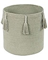 Lorena Canals Basket Woody - Olive - Cotton (30x30 cm) Storage organisers