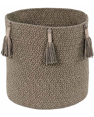 Lorena Canals Basket Woody - Soil Brown - Cotton (30x30 cm) Storage organisers