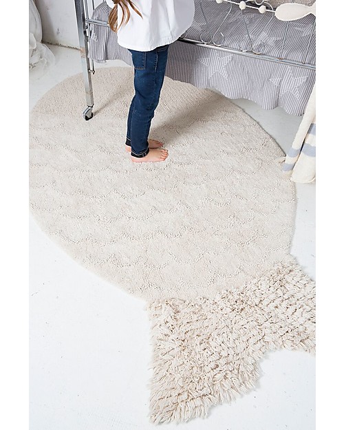 Lorena Canals Big Fish Washable Rug, Natural - 100% Cotton (110 x 180 cm) Carpets