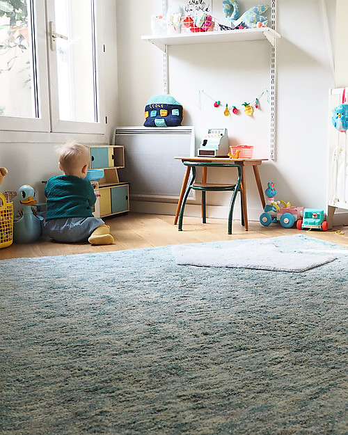 Lorena Canals Big Machine Washable Rug Emerald Green Mix  100% Cotton (140cm x 200cm) Carpets