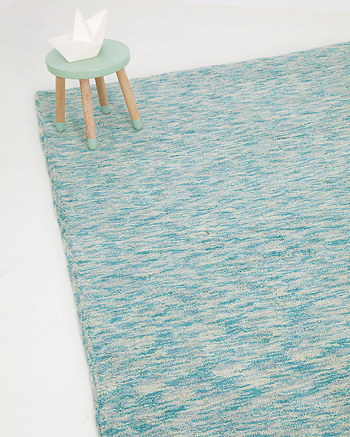 Lorena Canals Big Machine Washable Rug Emerald Green Mix  100% Cotton (140cm x 200cm) Carpets