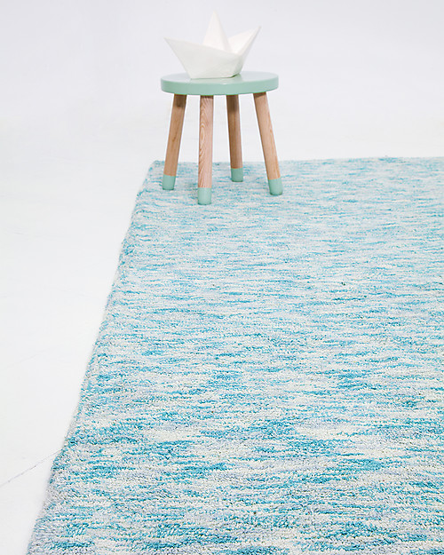 Lorena Canals Big Machine Washable Rug Emerald Green Mix  100% Cotton (140cm x 200cm) Carpets
