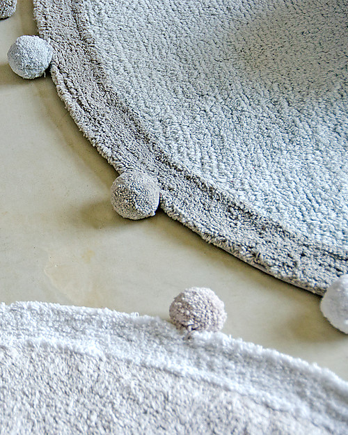 Lorena Canals Bubbly, Round Machine Washable Rug, Blue - 120 cm diameter Carpets