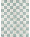 Lorena Canals Chess Rug - Blue Sage - Natural Cotton - Little Chefs Collection - 120 x 160 cm Carpets