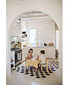 Lorena Canals Chess Rug - Dark Grey - Natural Cotton - Little Chefs Collection - 120 x 160 cm Carpets