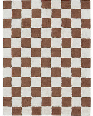 Lorena Canals Chess Rug - Toffee - Natural Cotton - Little Chefs Collection Carpets