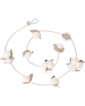 Lorena Canals Cotton Balls Garland - 150 cm Lenght Room Decorations