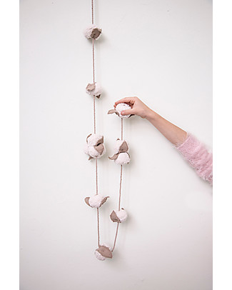 Lorena Canals Cotton Balls Garland - 150 cm Lenght Room Decorations