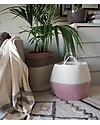 Lorena Canals Cotton Basket Bazaar, Ash Rose - Hand-made (35 x 50 cm) Storage organisers