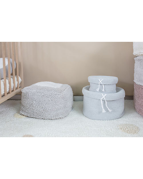 Lorena Canals Cotton Basket Candy Box, Light Blue - 20x13 cm Storage organisers