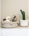 Lorena Canals Cotton Basket Tray, Natural - Hand-made (12x 30 cm) Storage organisers