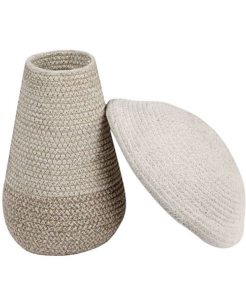 Lorena Canals Cotton Mushroom Basket with Lid - Baby (23x27 cm) Storage organisers
