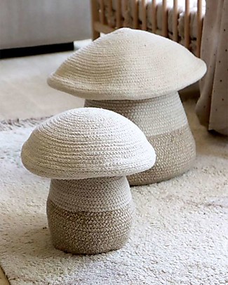 Lorena Canals Cotton Mushroom Basket with Lid - Mama (33x38 cm) Storage organisers