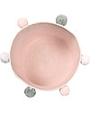 Lorena Canals Cotton Rope bubbly Basket, Pink - Hand-made and machine washable! Storage organisers