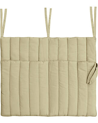 Lorena Canals Crib Pocket hanger Benjamin - Olive - 100% GOTS Organic Cotton - Bamboo Collection - 40 x 50 cm Storage organisers