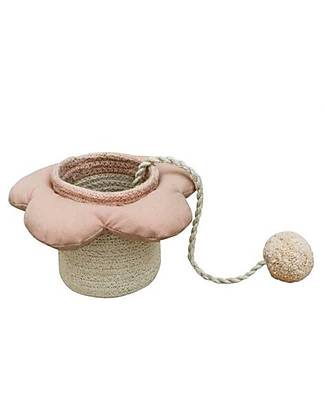 Lorena Canals Cuo and Ball Toy Flower - Fantasy Garden - Pink - Diameter 9x10 cm Storage organisers
