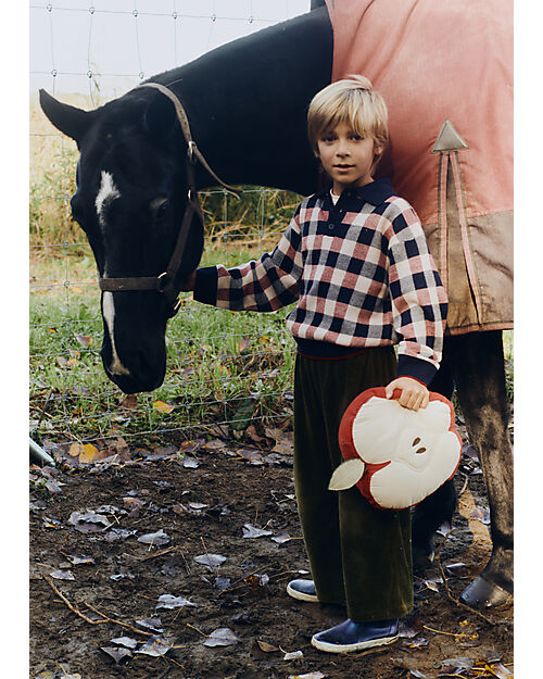 Lorena Canals Cushion - Apple - Natural - 100% Cotton - Farm Collection - 30 x 30 cm Cushions