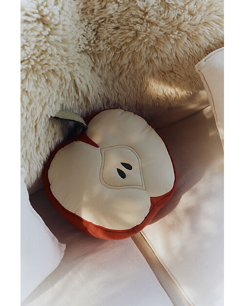 Lorena Canals Cushion - Apple - Natural - 100% Cotton - Farm Collection - 30 x 30 cm Cushions