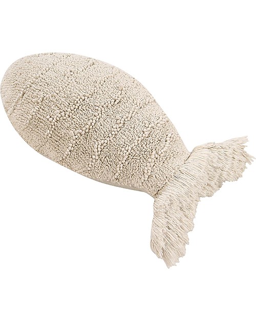 Lorena Canals Cushion Baby Fish, Natural - 100% Cotton (60 x 27 cm) Cushions