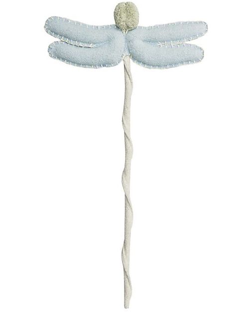 Lorena Canals Dragonfly Wand - Fantasy Garden - Soft Blue - Handmade - Cotton Canvas - (26x45 cm) Dressing Up & Role Play