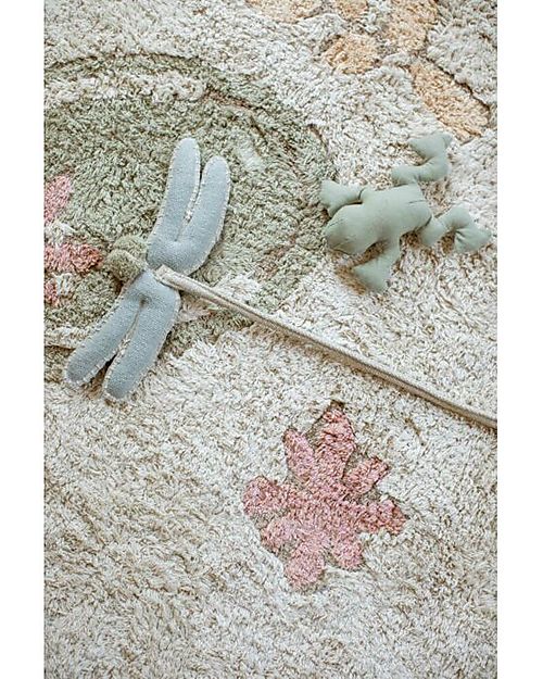 Lorena Canals Dragonfly Wand - Fantasy Garden - Soft Blue - Handmade - Cotton Canvas - (26x45 cm) Dressing Up & Role Play