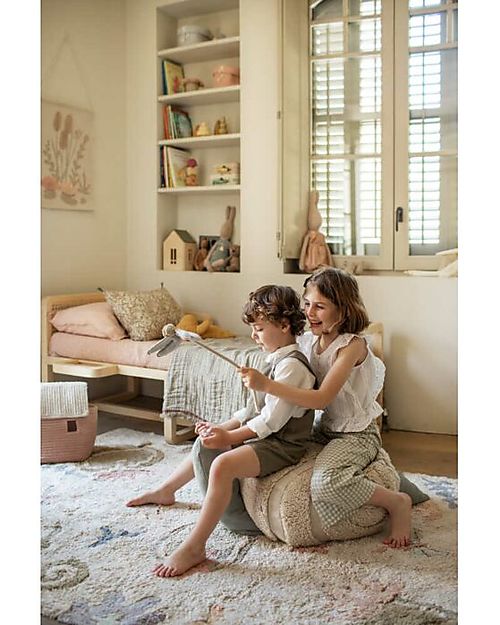 Lorena Canals Dragonfly Wand - Fantasy Garden - Soft Blue - Handmade - Cotton Canvas - (26x45 cm) Dressing Up & Role Play