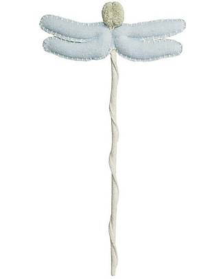 Lorena Canals Dragonfly Wand - Fantasy Garden - Soft Blue - Handmade - Cotton Canvas - (26x45 cm) Pretend Play