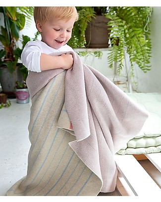 Lorena Canals Knitted Baby Blanket Back to School, NoteBook - 100% Cotton (90 x 120 cm) Blankets