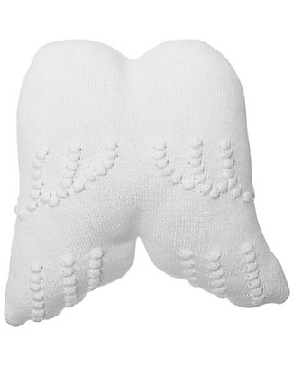 Lorena Canals Knitted Cushion, Angel Wings - 25x25 cm Pillows