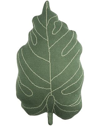 Lorena Canals Knitted Cushion Baby, Leaf - 28x42 cm Cushions