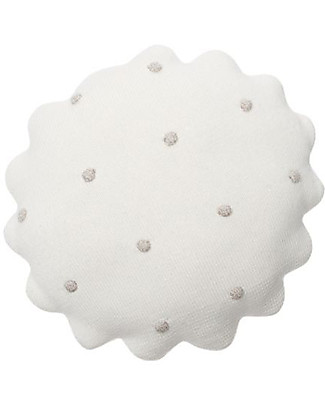 Lorena Canals Knitted Cushion Biscuit Round, Ivory - 25x25 cm Cushions