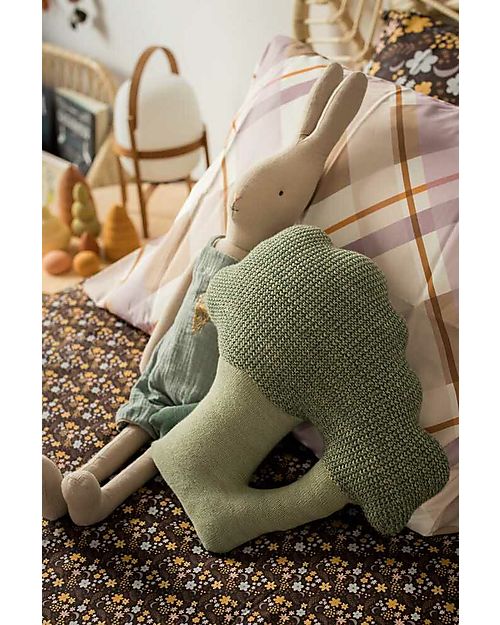 Lorena Canals Knitted Cushion Brucy the Broccoli - Oli&Carol - (35x35 cm) Cushions