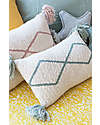 Lorena Canals Knitted Cushion - Little Oasis Nat - Indus Blue - (40x25 cm) Cushions