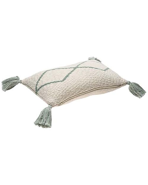 Lorena Canals Knitted Cushion - Little Oasis Nat - Indus Blue - (40x25 cm) Cushions
