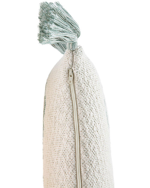 Lorena Canals Knitted Cushion - Little Oasis Nat - Indus Blue - (40x25 cm) Cushions