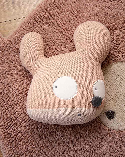 Lorena Canals Knitted Cushion Miss Mighty Mouse - 35x35 cm Cushions