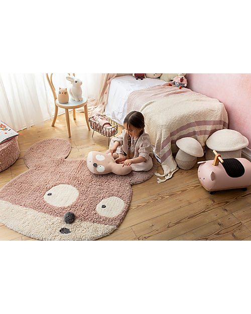 Lorena Canals Knitted Cushion Miss Mighty Mouse - 35x35 cm Cushions