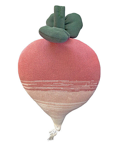 Lorena Canals Knitted Cushion Ramona the Radish - Oli&Carol - (30x30 cm) Cushions