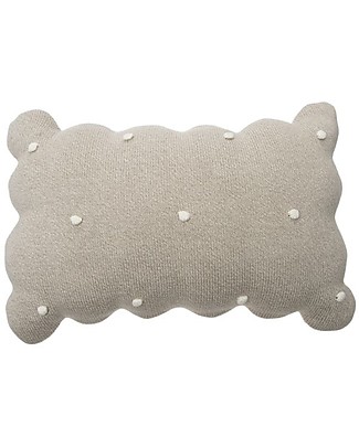 Lorena Canals Knitted Cushion Rectangular Biscuit, Dune White - 25x35 cm Cushions