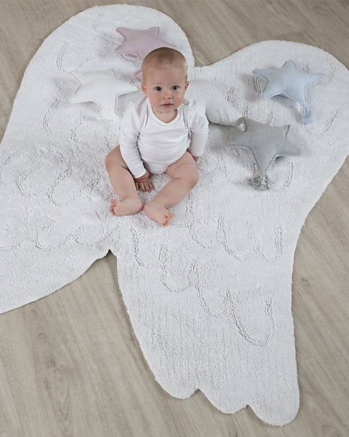 Lorena Canals Knitted Cushion Twinkle Star, Ivory - 25x25 cm Cushions