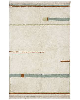 Lorena Canals Lanes Washable Rug - Eco City - Vintage Blue - (90x130 cm) Carpets